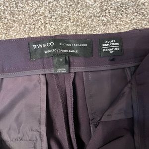 RW&Co dark purple dress pants